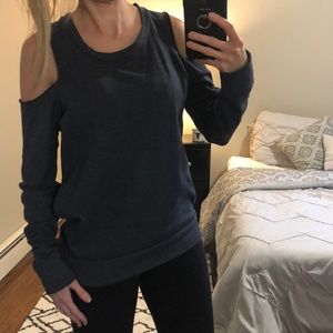 Stateside cold shoulder sweatshirt top Medium